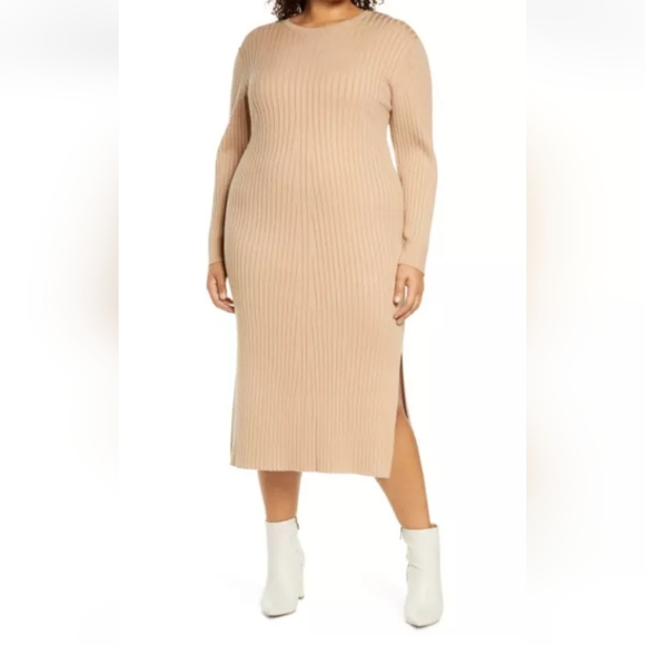 NEW WAYF Ribbed Knit Sweater Dress - Picture 4 of 6